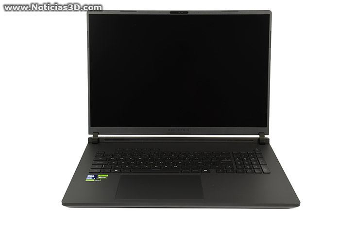 ASUS ROG STRIX SCAR 18 2025 G835LX Foto perspectiva frontal abierto